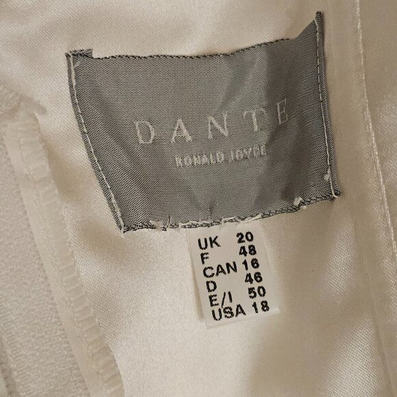 Dante Ronald Joyce Ivory Wedding Dress 18 - Picture 7 of 9